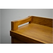 Crafters and Weavers Arts and Crafts Wood Curio Cabinet in Light Cherry
