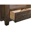 Crafters and Weavers Arts and Crafts Wood Open Shelf Bookcase in Oak/Walnut