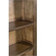 Crafters and Weavers Arts and Crafts Wood Open Shelf Bookcase in Oak/Walnut