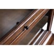 Crafters and Weavers Arts and Crafts Wood Barrister Bookcase in Walnut