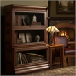 Crafters and Weavers Arts and Crafts Wood Barrister Bookcase in Walnut