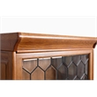 Crafters and Weavers Arts and Crafts 5 Stacks Wood Barrister Bookcase in Walnut