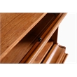 Crafters and Weavers Arts and Crafts 5 Stacks Wood Barrister Bookcase in Walnut