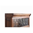 Crafters and Weavers Arts and Crafts 5 Stacks Wood Barrister Bookcase in Walnut