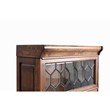 Crafters and Weavers Arts and Crafts 5 Stacks Wood Barrister Bookcase in Walnut
