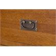 Crafters and Weavers Arts and Crafts 3-Drawer Solid Wood Sideboard in Cherry