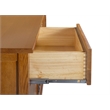 Crafters and Weavers Arts and Crafts 3-Drawer Solid Wood Sideboard in Cherry