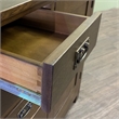 Crafters and Weavers Arts and Crafts 7-Drawer Solid Wood Sideboard in Walnut