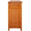 Crafters and Weavers Arts and Crafts 7-Drawer Solid Wood Sideboard in Cherry