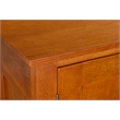 Crafters and Weavers Arts and Crafts 7-Drawer Solid Wood Sideboard in Cherry