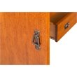 Crafters and Weavers Arts and Crafts 7-Drawer Solid Wood Sideboard in Cherry