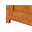 Crafters and Weavers Arts and Crafts 7-Drawer Solid Wood Sideboard in Cherry