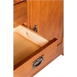 Crafters and Weavers Arts and Crafts 7-Drawer Solid Wood Sideboard in Cherry