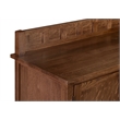 Crafters and Weavers Arts and Crafts 2-Door Solid Wood Sideboard in Walnut