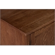 Crafters and Weavers Arts and Crafts 2-Door Solid Wood Sideboard in Walnut