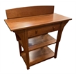 Crafters and Weavers Arts and Crafts 2-Drawer Solid Wood Console Table in Cherry