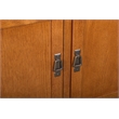 Crafters and Weavers Arts and Crafts 2-Drawer Solid Wood Cabinet in Cherry