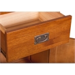 Crafters and Weavers Arts and Crafts 2-Drawer Solid Wood Cabinet in Cherry