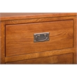 Crafters and Weavers Arts and Crafts 2-Drawer Solid Wood Cabinet in Cherry