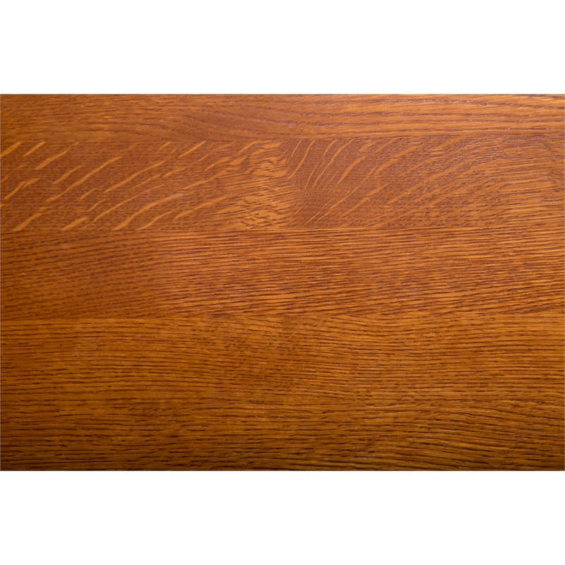 Crafters and Weavers Arts and Crafts 2-Drawer Solid Wood Cabinet in Cherry