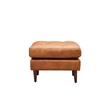 Crafters and Weavers Alamo Contemporary Italian Leather Arm Chair in Light Brown