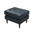 Crafters and Weavers Alamo Contemporary Italian Leather Sofa in Slate