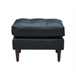 Crafters and Weavers Alamo Contemporary Italian Leather Sofa in Slate
