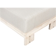 Paradiso Outdoor Teak Natural Look Ottoman - Gray Fabric
