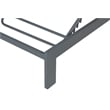 Sardinia Outdoor Chaise with Aluminum Metal Frame - Gray