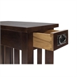 Mission Arts & Crafts 1 Drawer Side Table Walnut