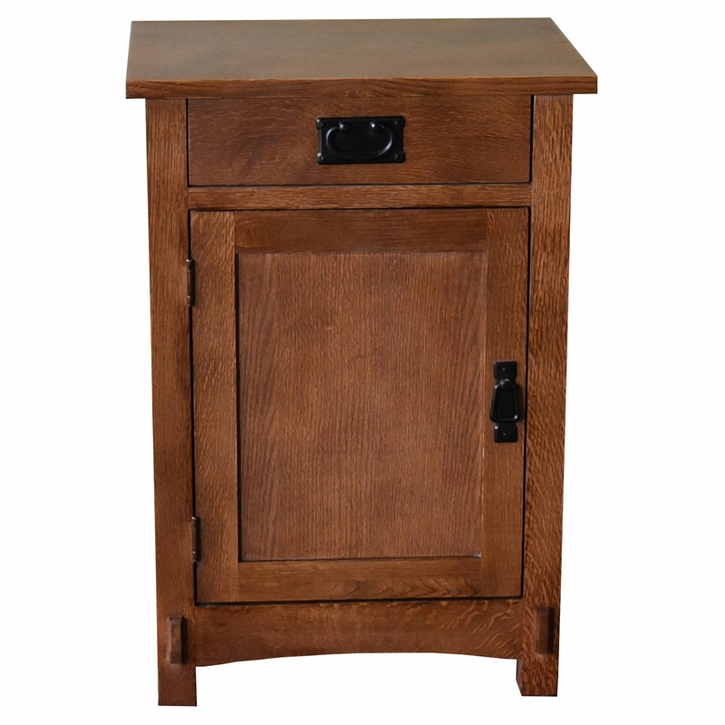Mission / Arts and Crafts 1 Door 1 Drawer Nightstand