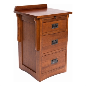Crofter Style 3 Drawer End Table with Writing Tray - Michael's Cherry (MC3)