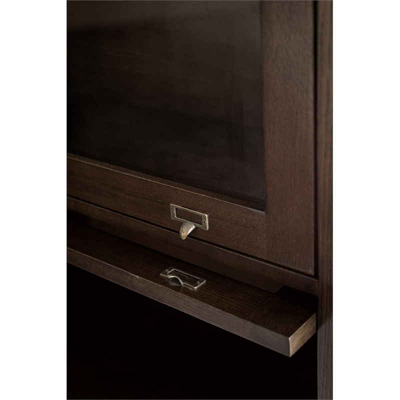 Mission Quarter Sawn Oak 4 Stack Barrister Bookcase - Wanlut