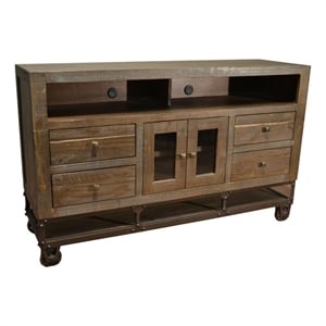 Greenview 62&quot Forged Iron Base TV Stand