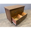 Mission Oak 2 Drawer Lateral File Cabinet - Walnut