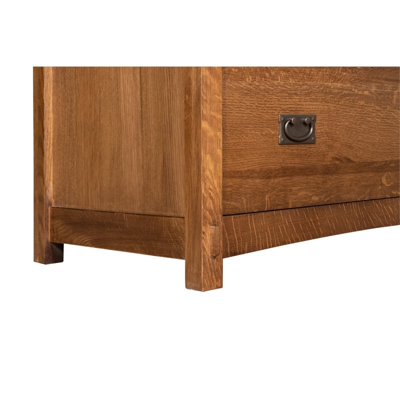 Mission Oak 2 Drawer Lateral File Cabinet - Walnut