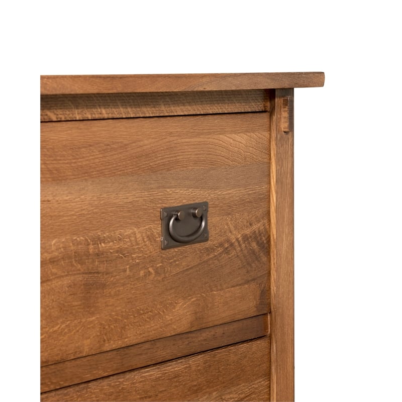 Mission Oak 2 Drawer Lateral File Cabinet - Walnut