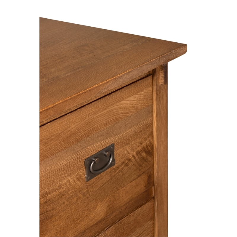 Mission Oak 2 Drawer Lateral File Cabinet - Walnut