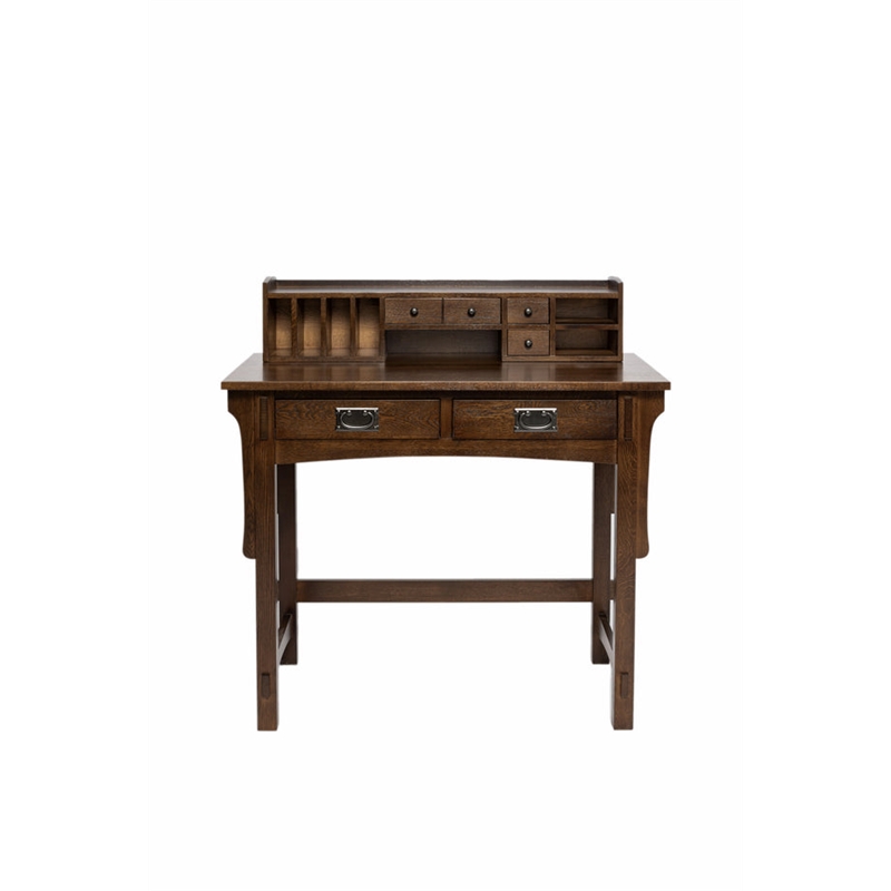 Mission Style Library Table with Removable Organizer