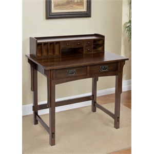 Mission Style Library Table with Removable Organizer