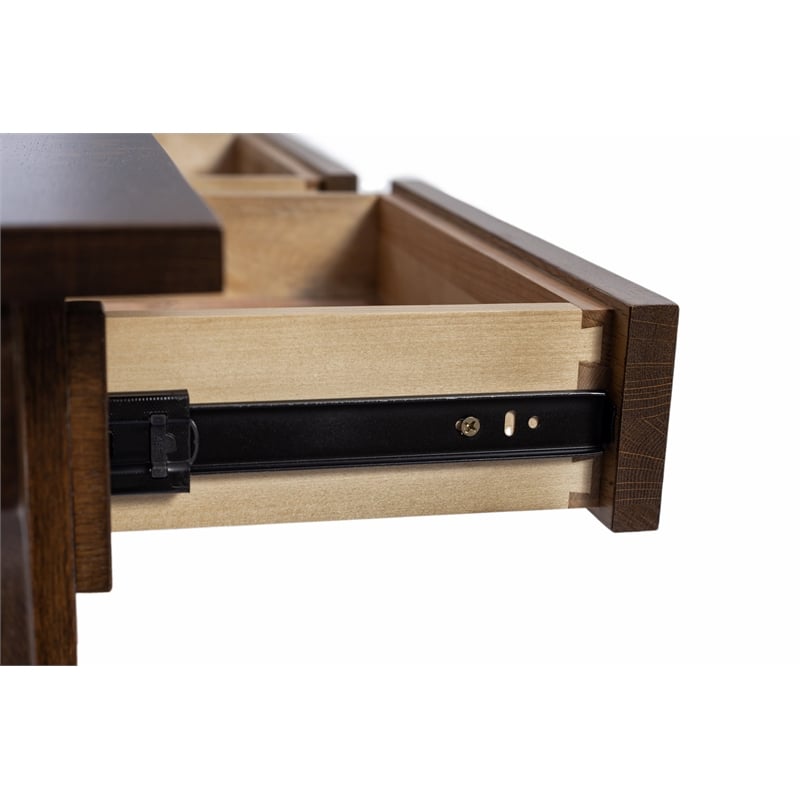 Mission Quarter Sawn Oak Writing Desk - Walnut