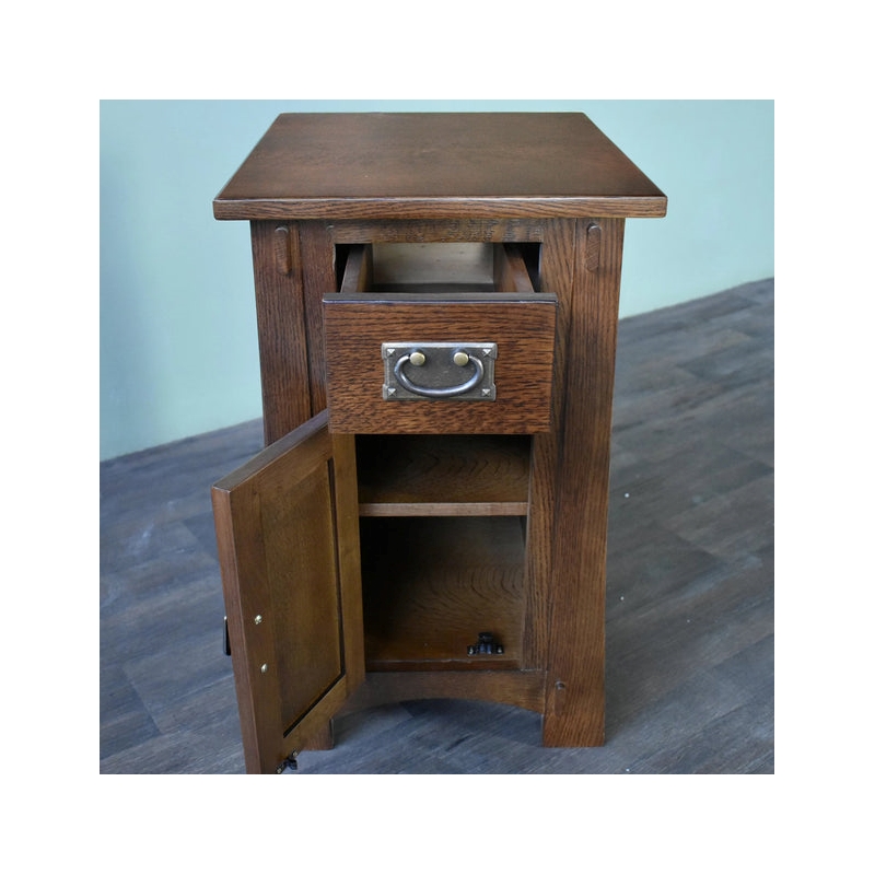 Mission Tapered Leg Narrow Nightstand - Michael's Cherry (MC-A)