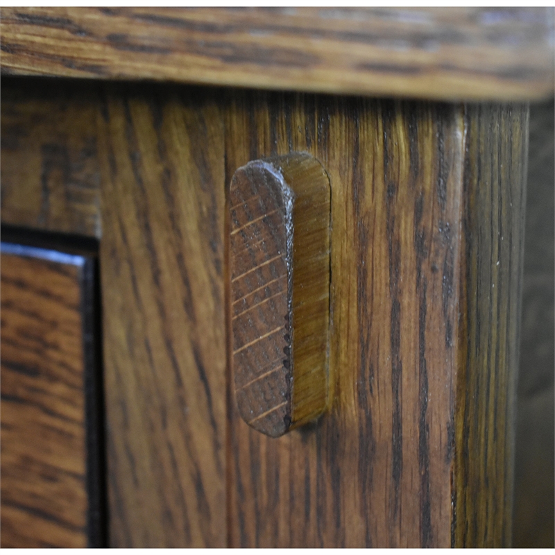 Mission Tapered Leg Narrow Nightstand - Michael's Cherry (MC-A)