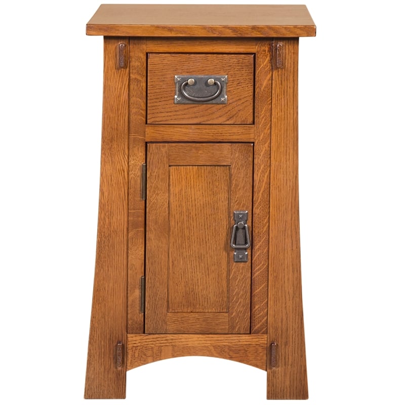 Mission Tapered Leg Narrow Nightstand - Walnut