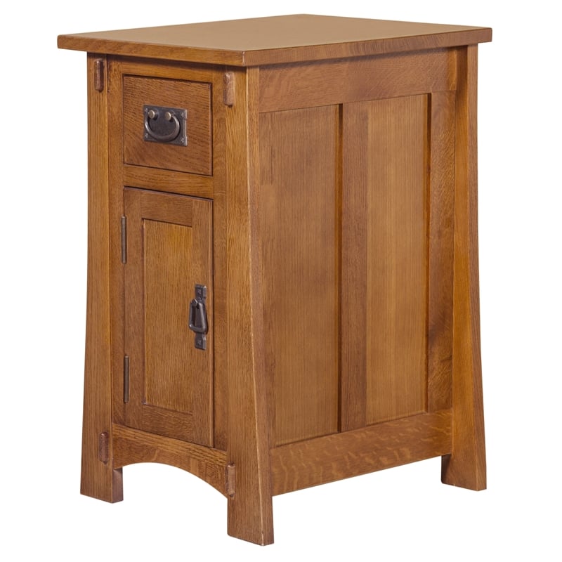 Mission Tapered Leg Narrow Nightstand - Walnut