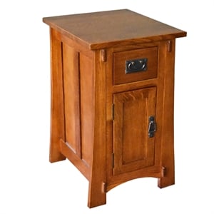 Mission Tapered Leg Narrow Nightstand - Walnut