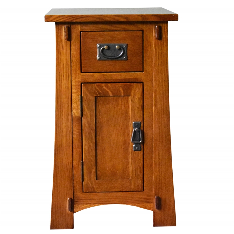 Mission Tapered Leg Narrow Nightstand - Walnut