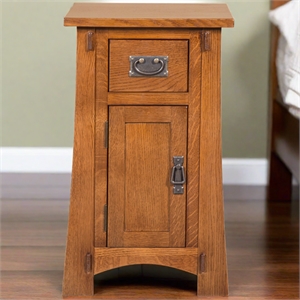 Mission Tapered Leg Narrow Nightstand - Walnut