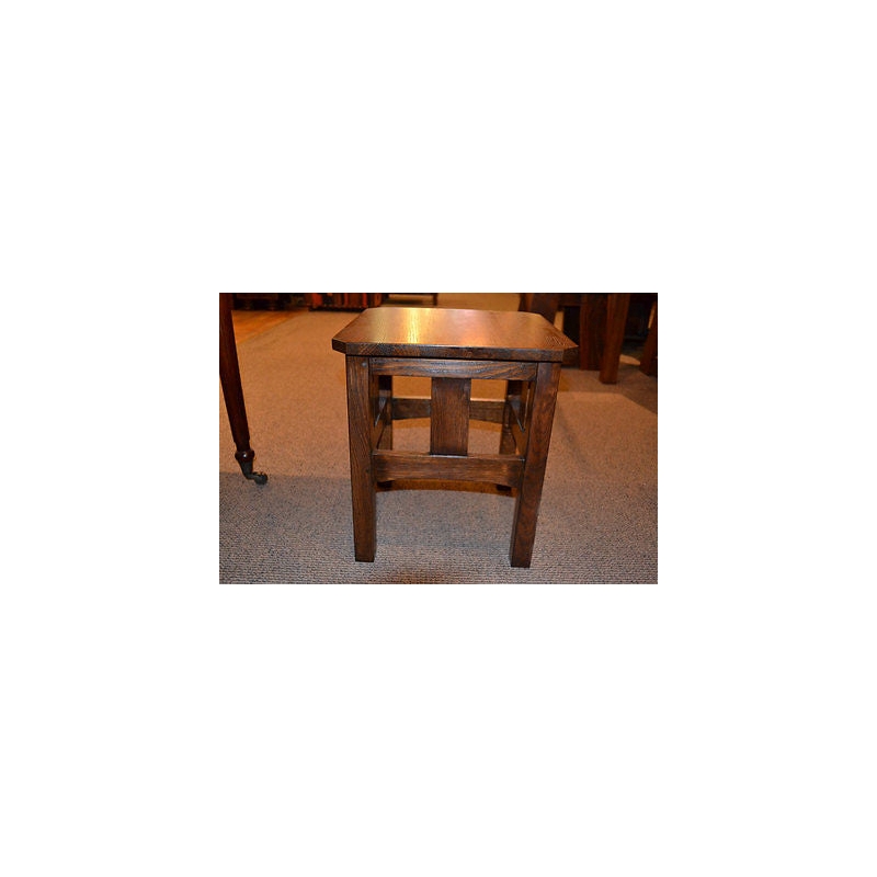 Mission Oak Slat End Table Walnut