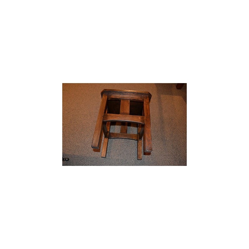 Mission Oak Slat End Table Walnut
